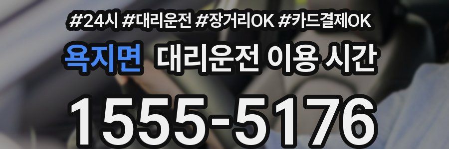 욕지면 대리운전 이용 시간