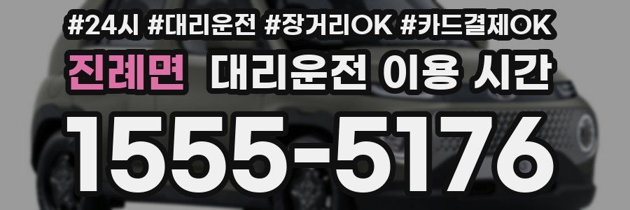 진례면 대리운전 이용 시간