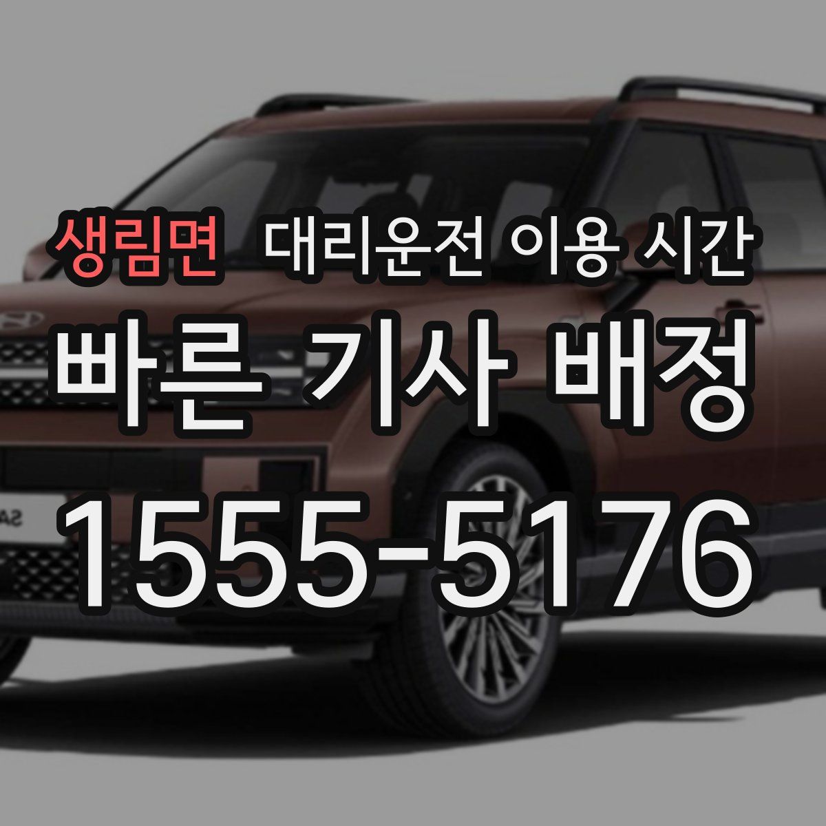 생림면 대리운전 이용 시간