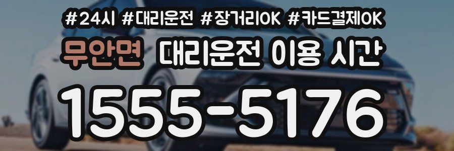 무안면 대리운전 이용 시간