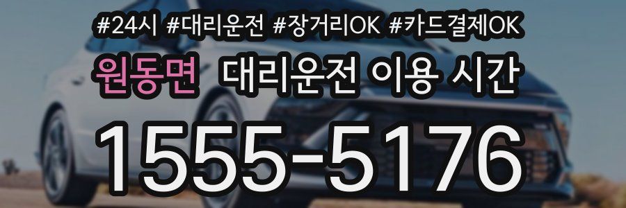 원동면 대리운전 이용 시간