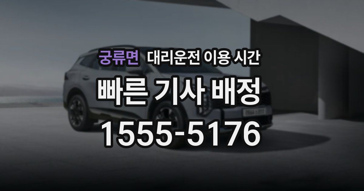 궁류면 대리운전 이용 시간
