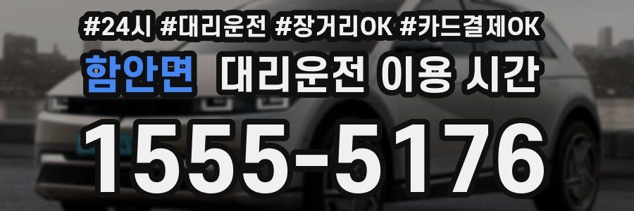 함안면 대리운전 이용 시간