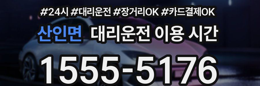 산인면 대리운전 이용 시간