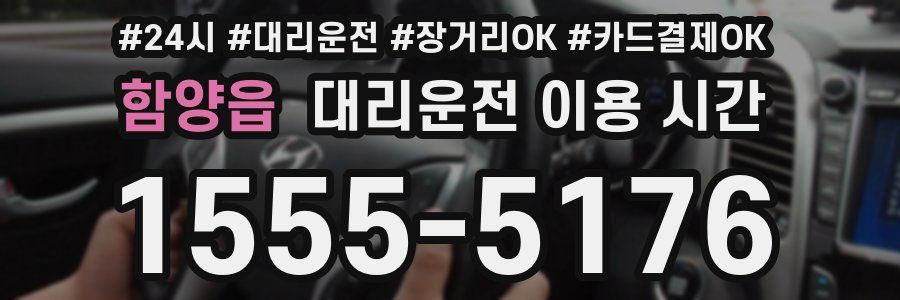 함양읍 대리운전 이용 시간
