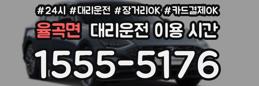 율곡면 대리운전 이용 시간