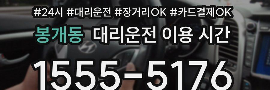봉개동 대리운전 이용 시간