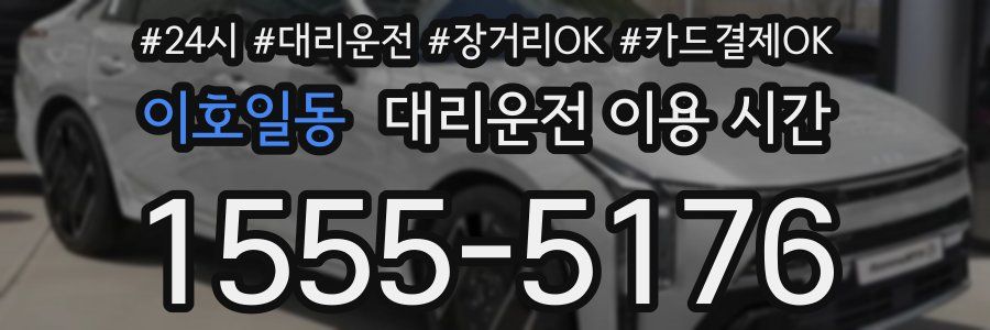 이호일동 대리운전 이용 시간