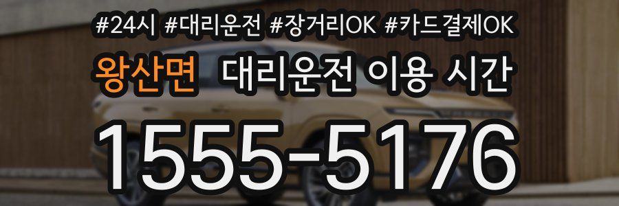 왕산면 대리운전 이용 시간