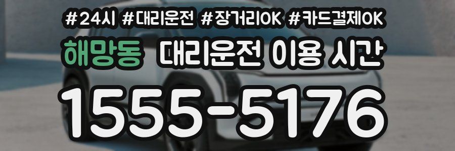 해망동 대리운전 이용 시간