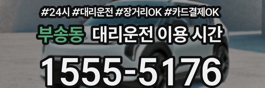 부송동 대리운전 이용 시간