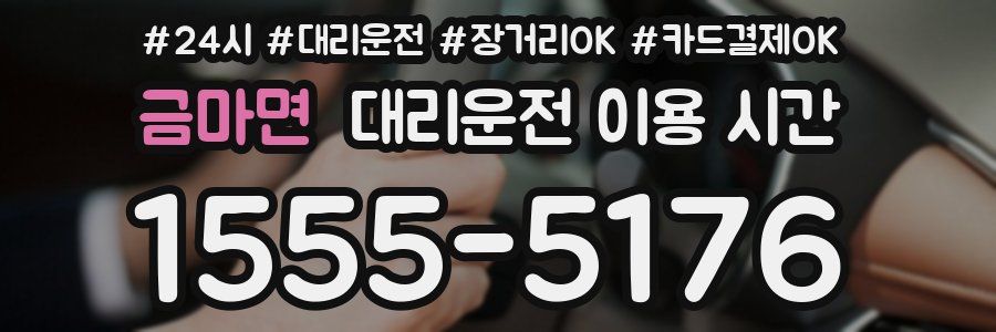 금마면 대리운전 이용 시간