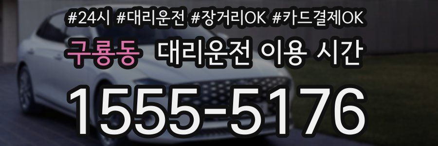 구룡동 대리운전 이용 시간