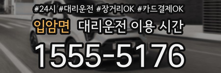 입암면 대리운전 이용 시간