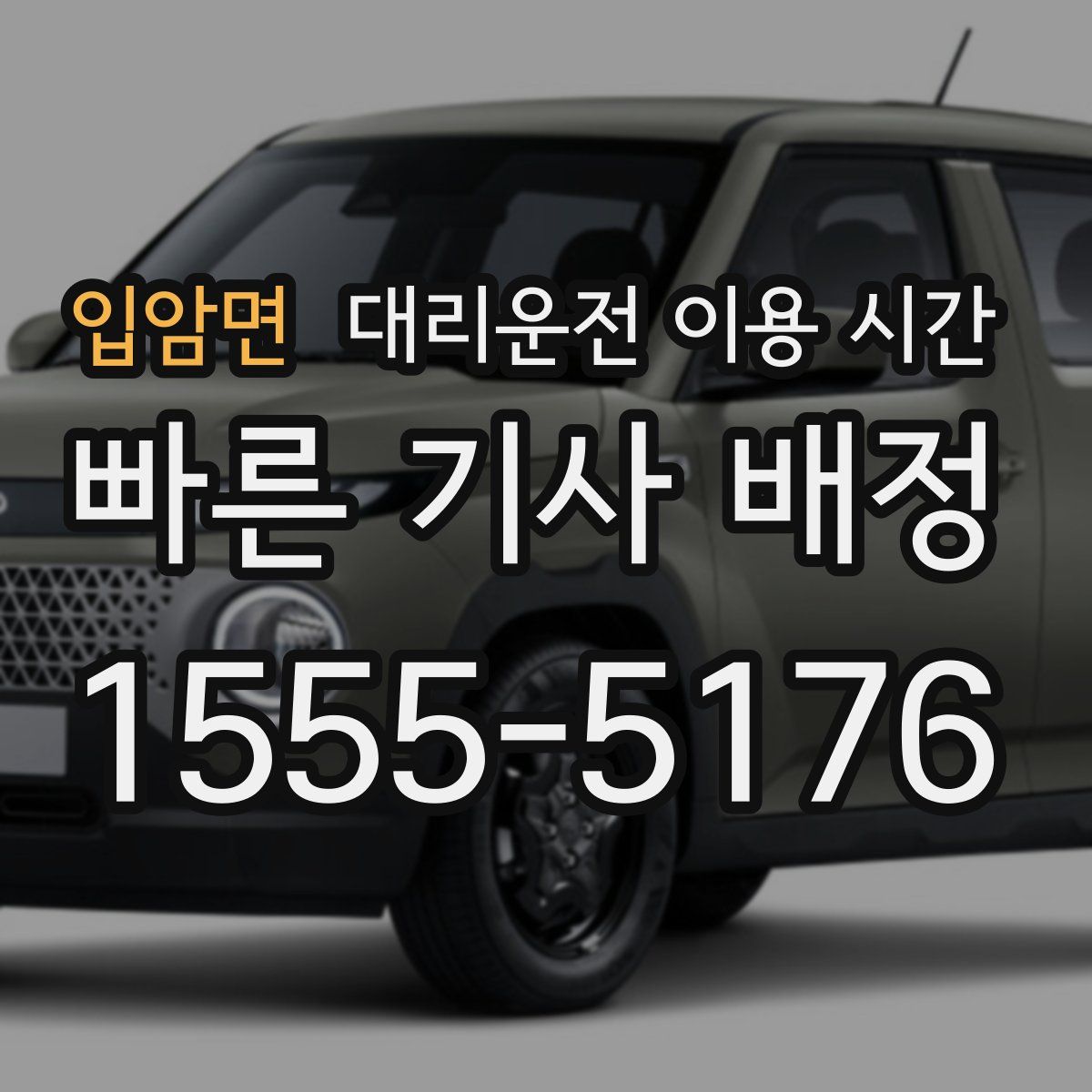 입암면 대리운전 이용 시간