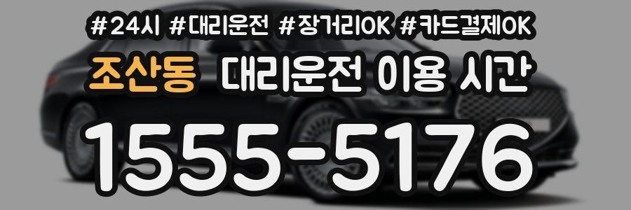 조산동 대리운전 이용 시간