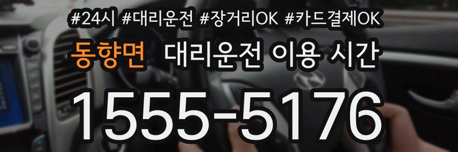 동향면 대리운전 이용 시간