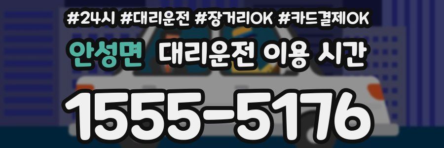 안성면 대리운전 이용 시간
