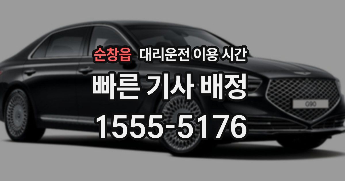 순창읍 대리운전 이용 시간