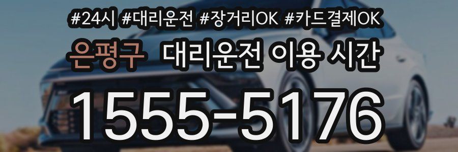 은평구 대리운전 이용 시간