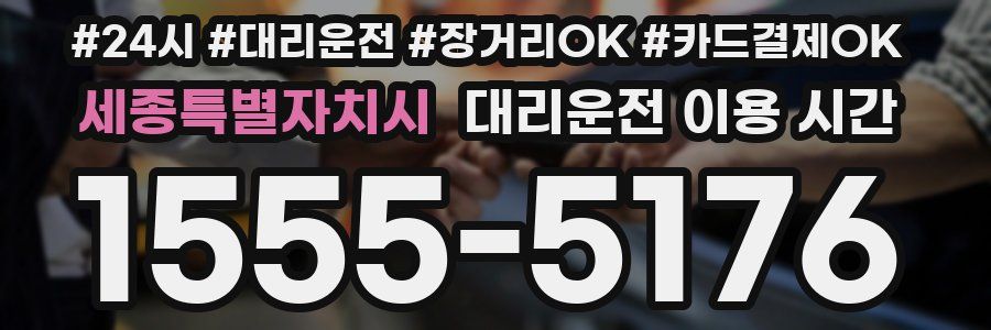 세종특별자치시 대리운전 이용 시간