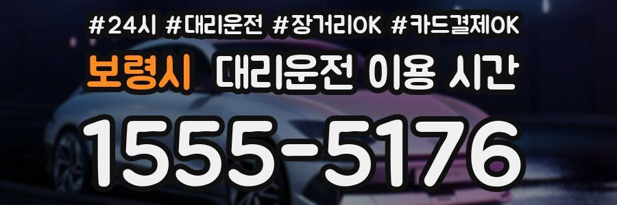 보령시 대리운전 이용 시간