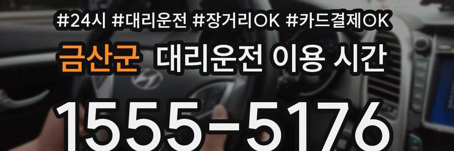 금산군 대리운전 이용 시간