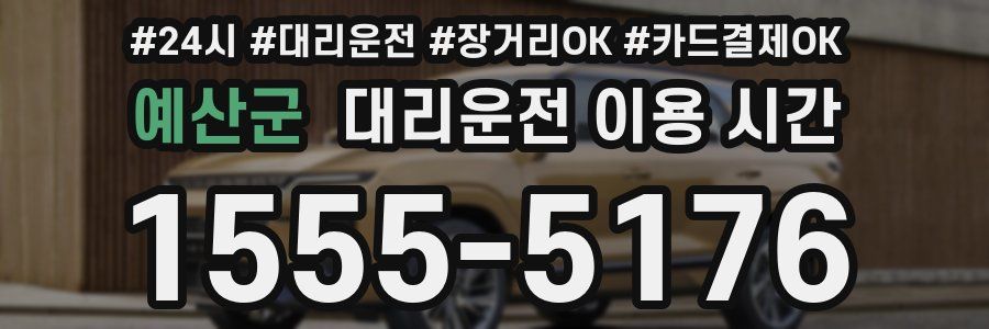 예산군 대리운전 이용 시간