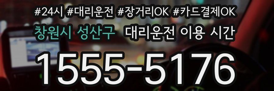 창원시 성산구 대리운전 이용 시간