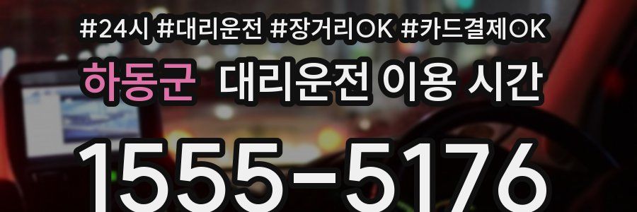 하동군 대리운전 이용 시간