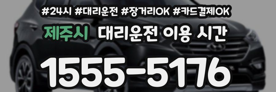제주시 대리운전 이용 시간