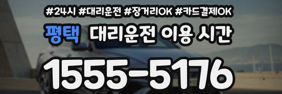 평택 대리운전 이용 시간