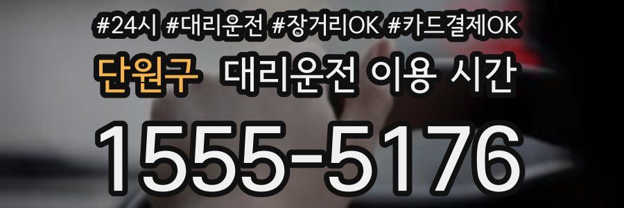 단원구 대리운전 이용 시간