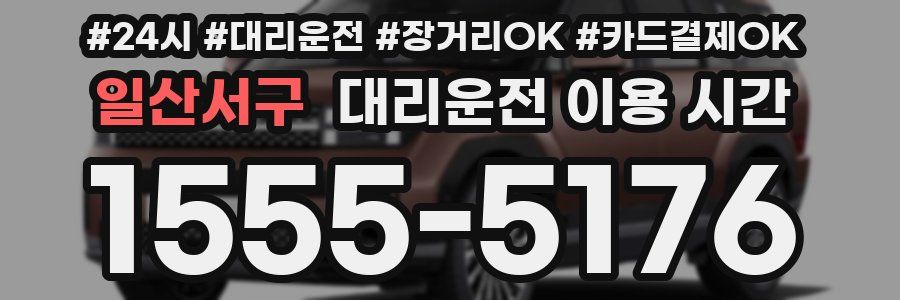 일산서구 대리운전 이용 시간