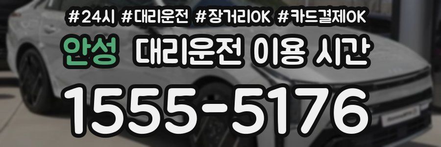 안성 대리운전 이용 시간