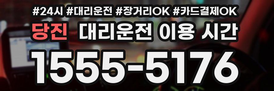 당진 대리운전 이용 시간