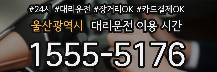 울산광역시 대리운전 이용 시간