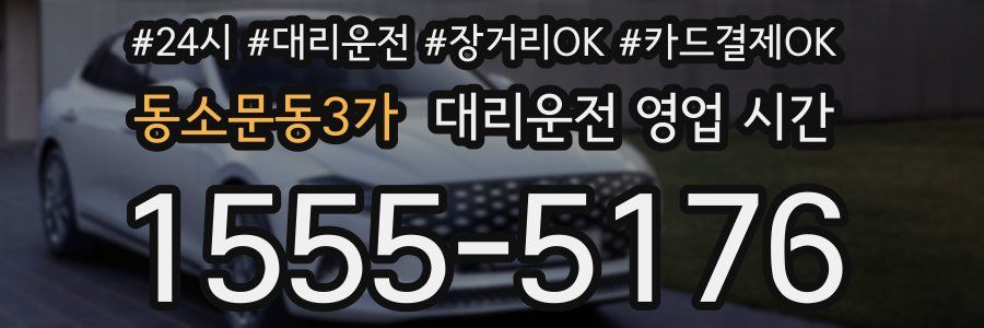 동소문동3가 대리운전 영업 시간