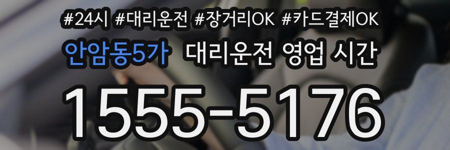 안암동5가 대리운전 영업 시간