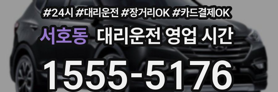 서호동 대리운전 영업 시간