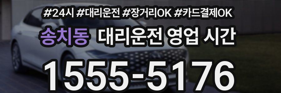 송치동 대리운전 영업 시간