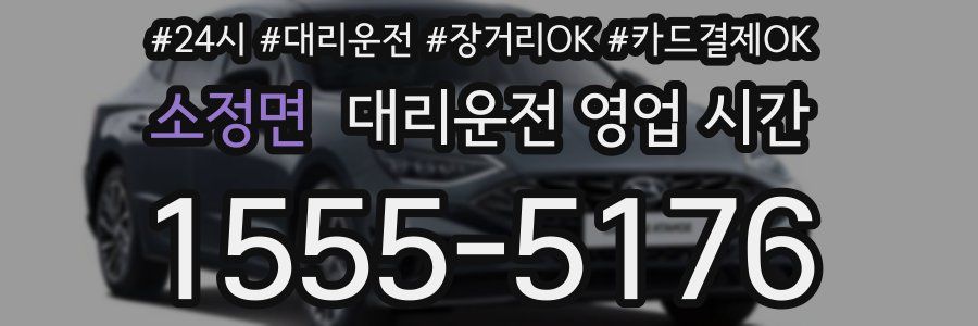 소정면 대리운전 영업 시간