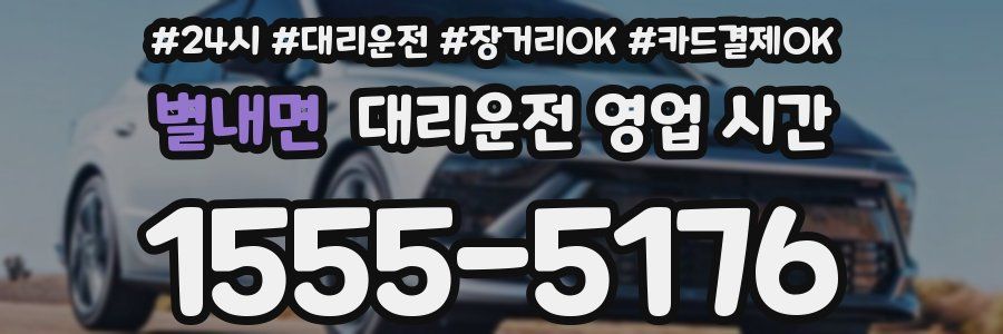 별내면 대리운전 영업 시간