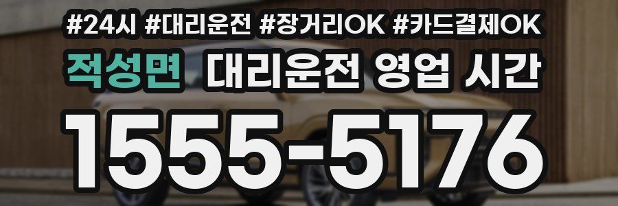 적성면 대리운전 영업 시간