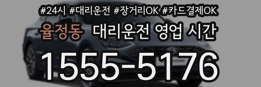 율정동 대리운전 영업 시간