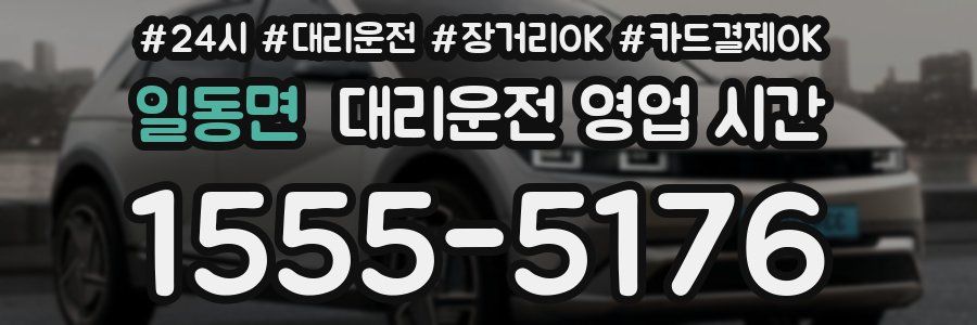 일동면 대리운전 영업 시간