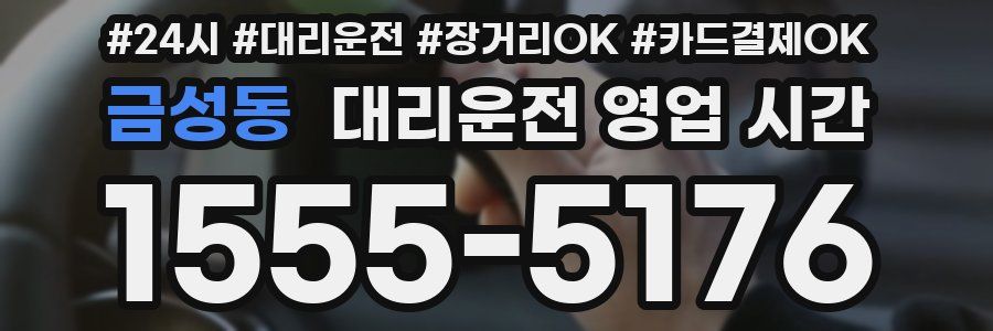 금성동 대리운전 영업 시간