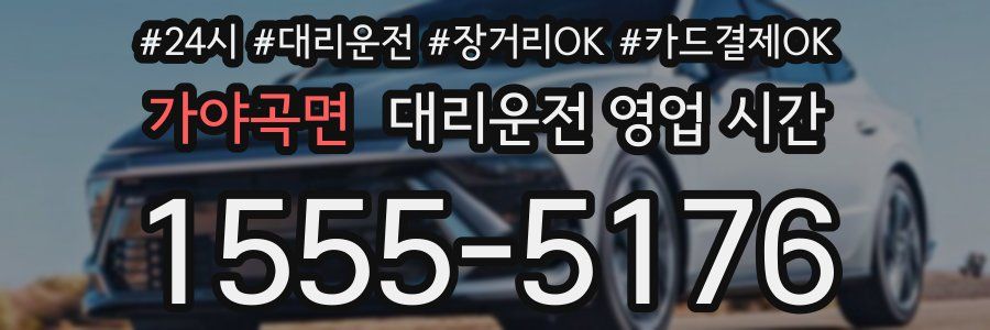 가야곡면 대리운전 영업 시간