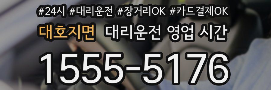 대호지면 대리운전 영업 시간