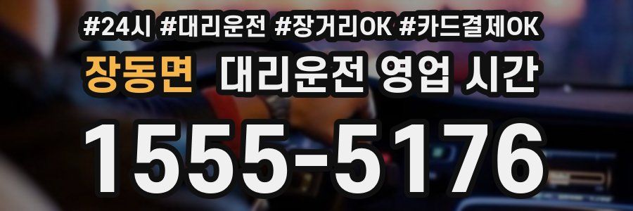 장동면 대리운전 영업 시간